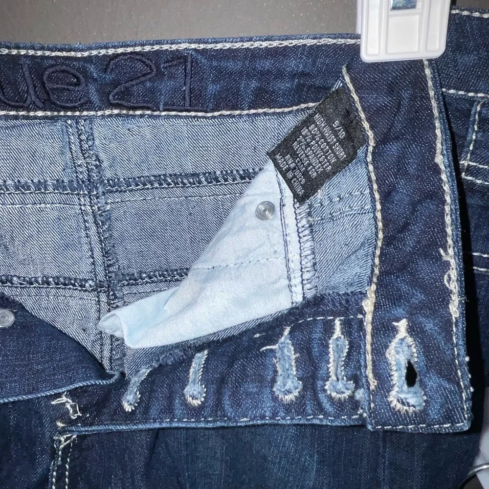 Rue21 multi brand Blue Jean Shorts Trio - Picture 2 of 9